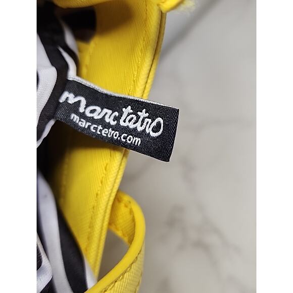 MARC TETRO Dachshund Yellow Lunch Tote Shoulder Handbag Dog Lover Purse - Picture 5 of 10